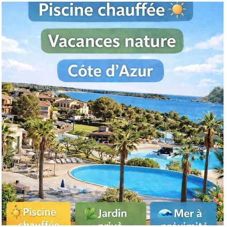 Apartmán Appartement Premium - Vue Mer -Jardin Cloture -Terrasse -Parking - Piscine Chauffee Du 04 Avril Au 01 Novembre- Saint Raphael *