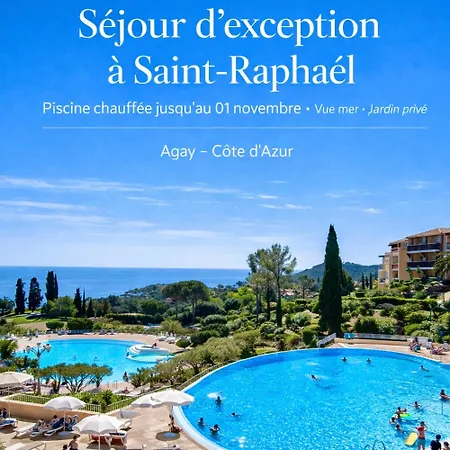 דירה Premium Genius - Separee -vue -jardin Cloture -terrasse -parking - Piscine Chauffee Du 04 Avril Au 01 Novembre- Raphael Saint-Raphaël