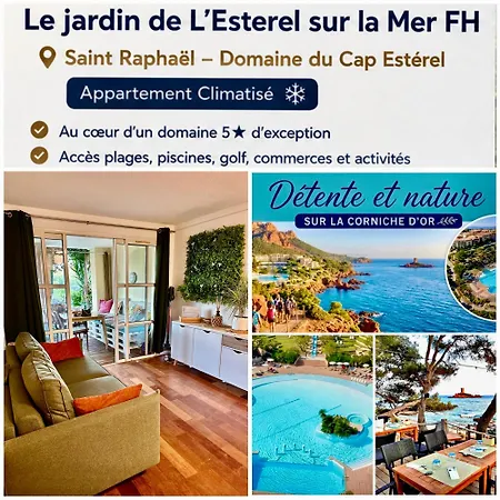 Premium Genius - Separee -vue -jardin Cloture -terrasse -parking - Piscine Chauffee Du 04 Avril Au 01 Novembre- Raphael דירה Saint-Raphaël