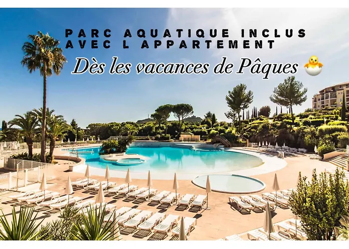 Apartament Appartement Premium - Vue Mer -Jardin Cloture -Terrasse -Parking - Piscine Chauffee Du 04 Avril Au 01 Novembre- Saint Raphael