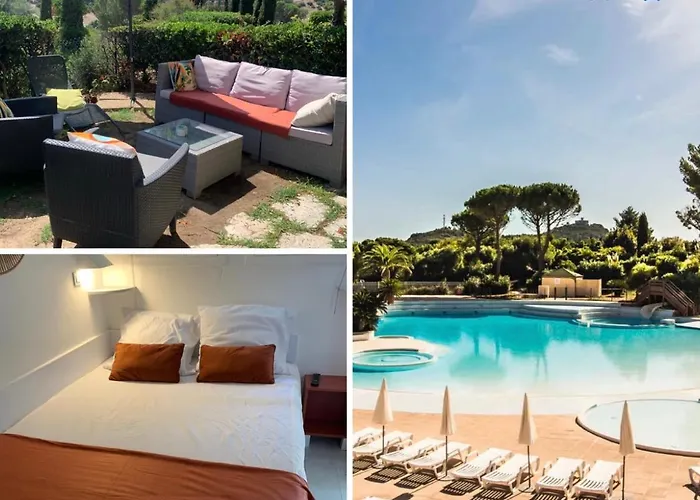 Apartament Appartement Premium - Vue Mer -Jardin Cloture -Terrasse -Parking - Piscine Chauffee Du 04 Avril Au 01 Novembre- Saint Raphael