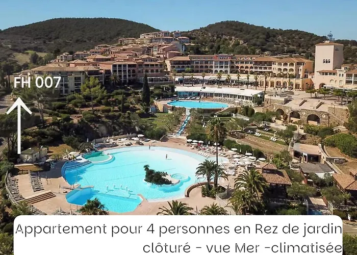 Apartament Appartement Premium - Vue Mer -Jardin Cloture -Terrasse -Parking - Piscine Chauffee Du 04 Avril Au 01 Novembre- Saint Raphael *